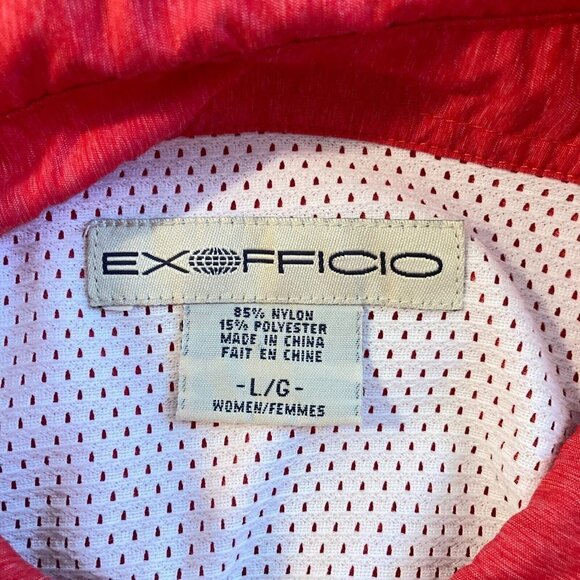 ExOfficio Lightweight Roll Tab Sleeve Button Up Shirt Vented Size Large - Picture 7 of 9